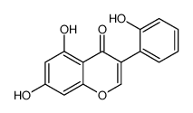 5,7-dihydroxy-3-(2-hydroxyphenyl)chromen-4-one结构式
