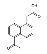 (5-Acetyl-1-naphthyl)-essigsaeure Structure