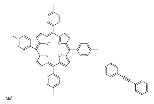 molybdenum(2+),2-phenylethynylbenzene,5,10,15,20-tetrakis(4-methylphenyl)porphyrin-22,24-diide Structure