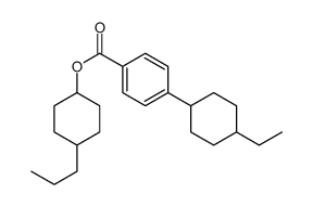 [trans(trans)]-4-propylcyclohexyl 4-(4-ethylcyclohexyl)benzoate结构式