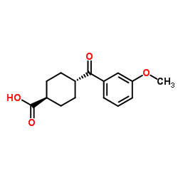 trans-4-(3-Methoxybenzoyl)cyclohexanecarboxylic acid Structure