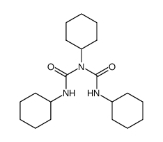 1,3-dicyclohexyl-1-(cyclohexylcarbamoyl)urea结构式