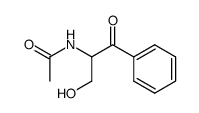 N-(3-hydroxy-1-oxo-1-phenylpropan-2-yl)acetamide结构式