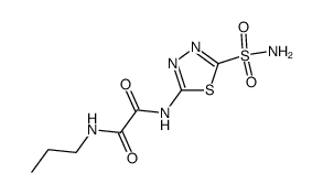 N-Propyl-N'-(5-sulfamoyl-[1,3,4]thiadiazol-2-yl)-oxalamide结构式