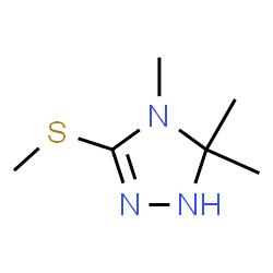 1H-1,2,4-Triazole,4,5-dihydro-4,5,5-trimethyl-3-(methylthio)-(9CI)结构式
