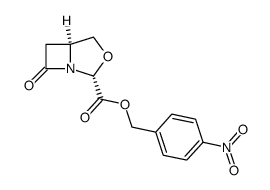 p-nitrobenzyl 7-oxo-3-oxa-1-azabicyclo[3.2.0]heptane-2-exo-carboxylate Structure