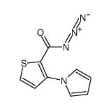 3-pyrrol-1-ylthiophene-2-carbonyl azide结构式