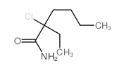 2-chloro-2-ethyl-hexanamide structure
