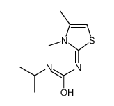 (1E)-1-(3,4-dimethyl-1,3-thiazol-2-ylidene)-3-propan-2-ylurea结构式