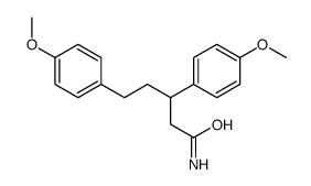 Benzenepentanamide, 4-methoxy-beta-(4-methoxyphenyl)-结构式