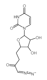 [4-[5-(2,4-dioxopyrimidin-1-yl)-3,4-dihydroxy-oxolan-2-yl]-2-oxo-butylidene]-imino-azanium Structure