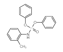 N-diphenoxyphosphoryl-2-methyl-aniline结构式