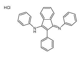 N,2-diphenyl-3-phenyliminoinden-1-amine,hydrochloride结构式