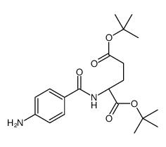 ditert-butyl (2S)-2-[(4-aminobenzoyl)amino]pentanedioate结构式
