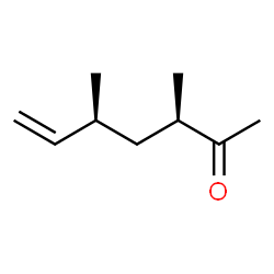 6-Hepten-2-one, 3,5-dimethyl-, (3R,5S)-rel- (9CI)结构式