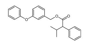 (3-phenoxyphenyl)methyl 3-methyl-2-phenylbutanoate Structure