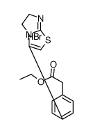 ethyl 2-[4-(5,6-dihydroimidazo[2,1-b][1,3]thiazol-3-yl)phenyl]acetate,hydrobromide结构式