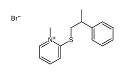 1-methyl-2-(2-phenylpropylsulfanyl)pyridin-1-ium,bromide结构式