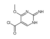 5-Pyrimidinecarbonyl chloride, 2-amino-4-methoxy- (9CI) Structure