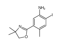 5-(4,4-dimethyl-5H-1,3-oxazol-2-yl)-2-iodo-4-methylaniline Structure