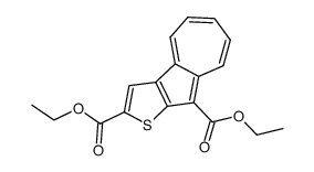 diethyl azuleno[2,1-b]thiophene-2,9-dicarboxylate结构式