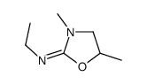 N-ethyl-3,5-dimethyl-1,3-oxazolidin-2-imine结构式