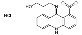 1-Propanol, 3-((1-nitro-9-acridinyl)amino)-, monohydrochloride structure