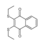 2,3-bis(ethylsulfanyl)naphthalene-1,4-dione结构式