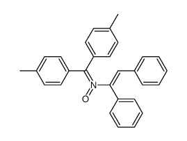 1,1-di-p-tolyl-3,4-diphenyl-N-oxo-2-azabutadiene结构式