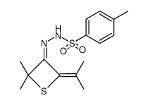 N'-(2,2-dimethyl-4-(propan-2-ylidene)thietan-3-ylidene)-4-methylbenzenesulfonohydrazide Structure