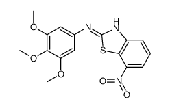 7-nitro-N-(3,4,5-trimethoxyphenyl)-1,3-benzothiazol-2-amine结构式