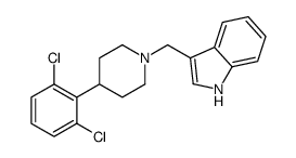 3-[[4-(2,6-dichlorophenyl)piperidin-1-yl]methyl]-1H-indole Structure