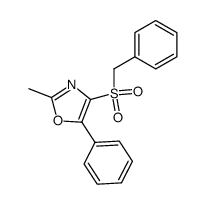 4-(benzylsulfonyl)-2-methyl-5-phenyloxazole Structure