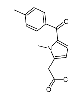 1-methyl-5-(4-methylbenzoyl)-1H-pyrrole-2-acetyl chloride Structure