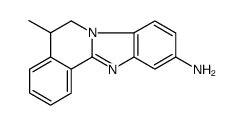 5-methyl-5,6-dihydrobenzimidazolo[2,1-a]isoquinolin-10-amine结构式