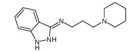 N-(3-piperidin-1-ylpropyl)-1H-indazol-3-amine结构式