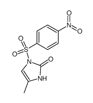 4-methyl-1-((4-nitrophenyl)sulfonyl)-1,3-dihydro-2H-imidazol-2-one Structure