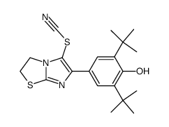 6-(3,5-di-tert-butyl-4-hydroxyphenyl)-5-thiocyanato-2,3-dihydroimidazo<2,1-b>thiazole结构式