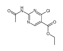 2-acetylamino-4-chloro-5-ethoxycarbonylpyrimidine结构式