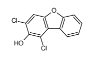 1,3-dichlorodibenzo[b,d]furan-2-ol结构式