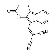 [3-(2,2-dicyanoethenyl)-1-methylindolizin-2-yl] acetate Structure