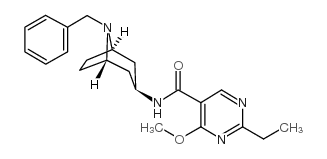 5-Pyrimidinecarboxamide, N-(8-benzyl-3-beta-nortropanyl)-2-ethyl-4-met hoxy- Structure