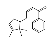 1-phenyl-4-(2,2,3-trimethyl-3-cyclopenten-1-yl)-2-buten-1-one structure