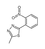 methyl-(2-nitro-phenyl)-[1,3,4]thiadiazole Structure