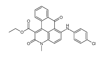 6-(4-chloro-anilino)-3-methyl-2,7-dioxo-2,7-dihydro-3H-naphtho[1,2,3-de]quinoline-1-carboxylic acid ethyl ester Structure