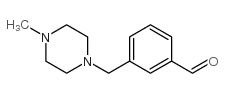3-[(4-甲基哌嗪-1-基)甲基]苯甲醛结构式