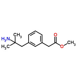 Methyl [3-(2-amino-2-methylpropyl)phenyl]acetate结构式