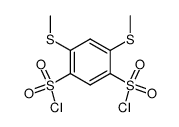 4,6-bis-methylsulfanyl-benzene-1,3-disulfonyl chloride Structure
