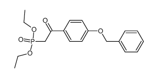 diethyl (2-(4-(benzyloxy)phenyl)-2-oxoethyl)phosphonate Structure