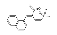 (1E,3Z)-1-(4-methanesulfonyl-2-nitrobuta-1,3-dien-1-yl)naphthalene结构式